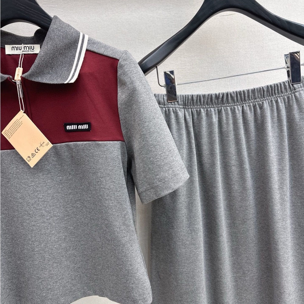 MIU MIU set Short-sleeved top + long skirt - Picture 4 of 7